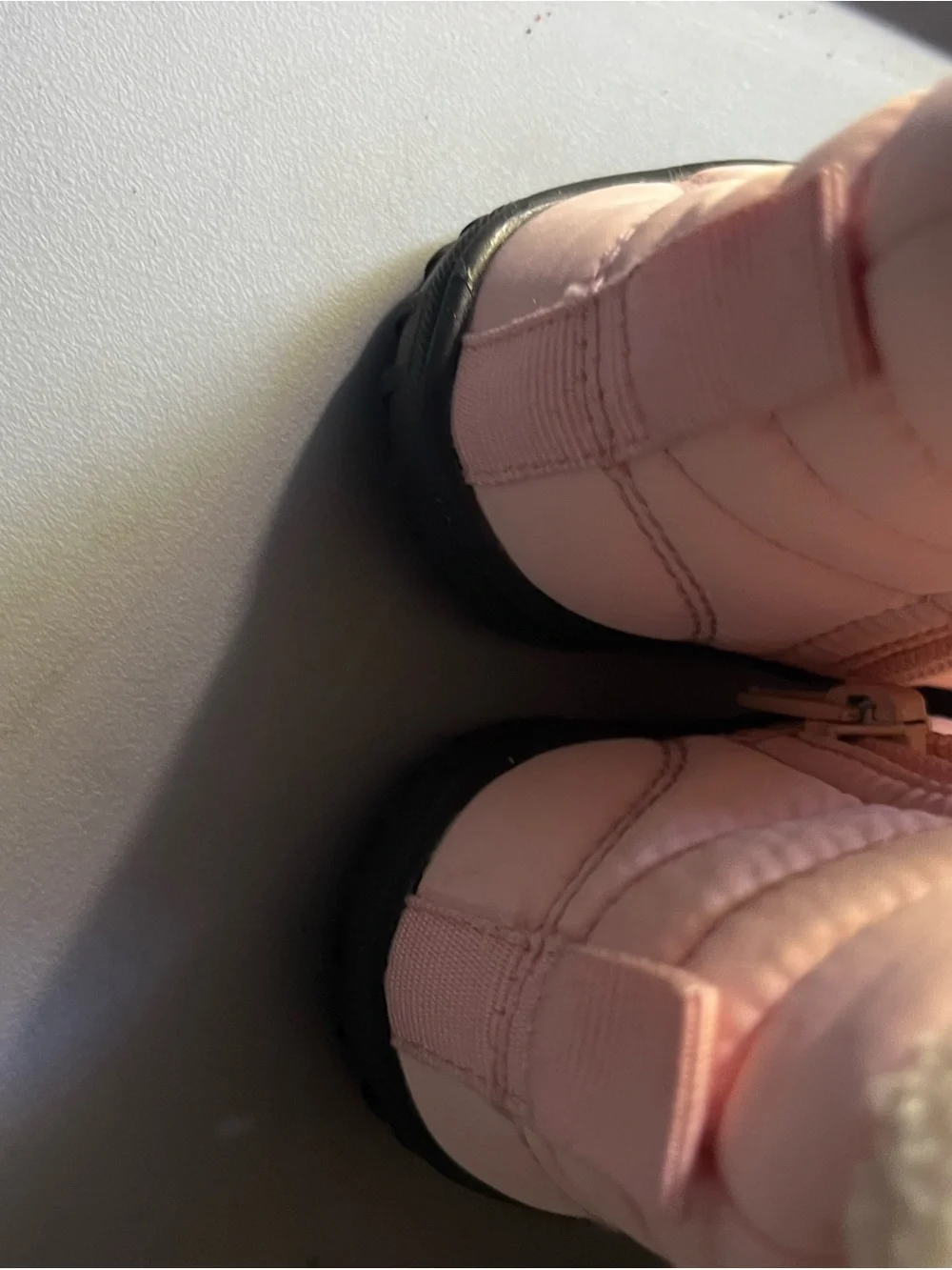 Kids Pink Waterproof Snow Boots with Cozy Faux Fur